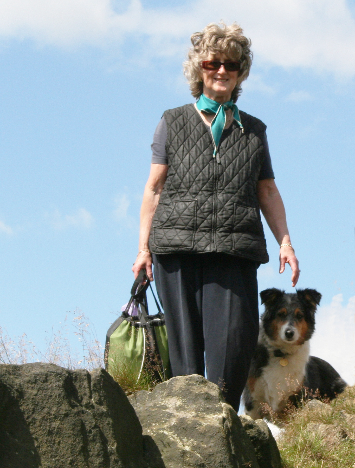 Misty with Irene on Bardon Hill, Leicestershire